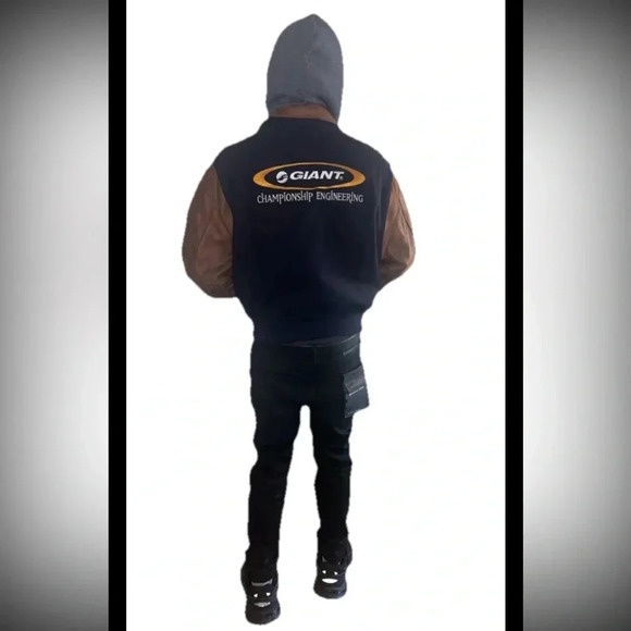 Reed Sportswear Vintage Leather/Wool Letterman Varsity Jacket Made In USA XL - Picture 3 of 8